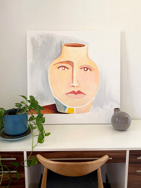 Vessel - Original Figurative Painting by Erin Gibson